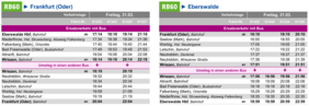 abweichender Fahrplan des Ersatzverkehrs am Fr, 31.3. (ab ca. 17:15 Uhr)