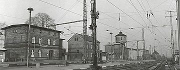 Historisches Foto vom Bahnhof Löwnberg