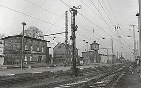 Historisches Foto vom Bahnhof Löwnberg