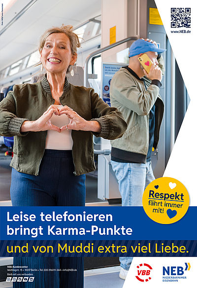 Telefonieren? Gerne etwas leiser. Telefonieren? Gerne etwas leiser.