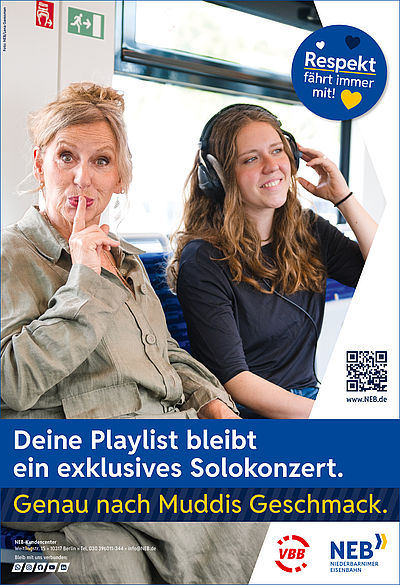 Musik genießen, aber bitte mit Kopfhörern. Musik genießen, aber bitte mit Kopfhörern.