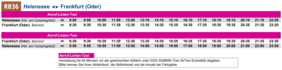 Fahrplan des Anruf-Linien-Taxis von/nach Helenesee