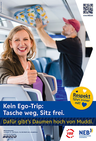 Bitte keinen Sitzplatz blockieren Bitte keinen Sitzplatz blockieren